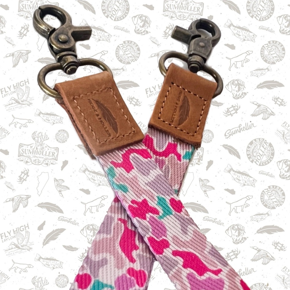 Ridge & Holler Fly High Lay Low COTTON CANDY Camo Wrist Lanyard